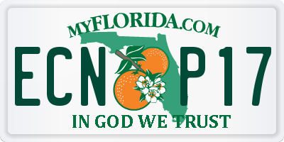 FL license plate ECNP17