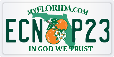 FL license plate ECNP23
