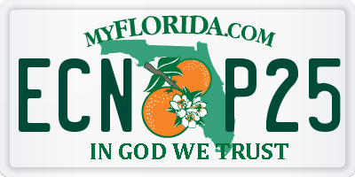 FL license plate ECNP25