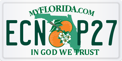 FL license plate ECNP27