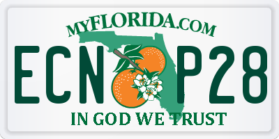 FL license plate ECNP28