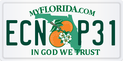 FL license plate ECNP31