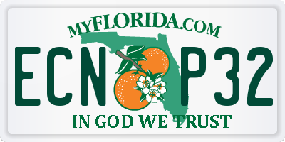 FL license plate ECNP32