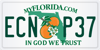 FL license plate ECNP37