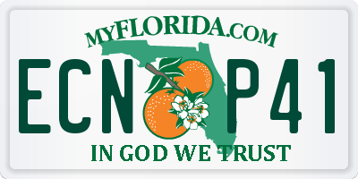 FL license plate ECNP41