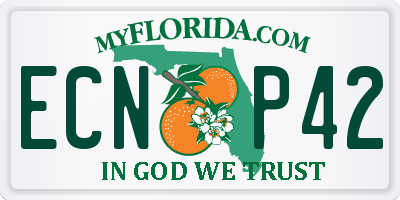 FL license plate ECNP42