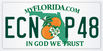 FL license plate ECNP48