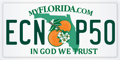 FL license plate ECNP50