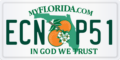 FL license plate ECNP51