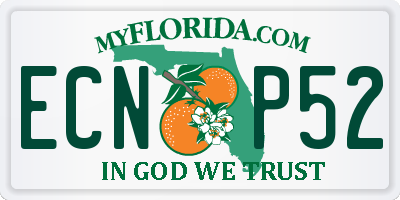 FL license plate ECNP52