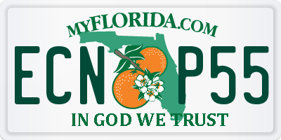 FL license plate ECNP55