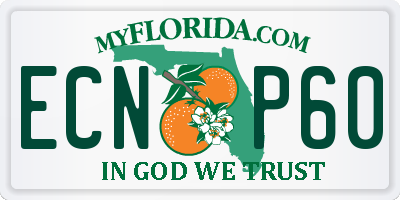 FL license plate ECNP60