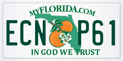 FL license plate ECNP61