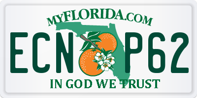 FL license plate ECNP62