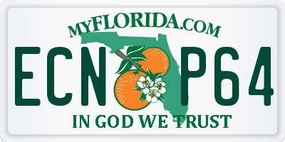 FL license plate ECNP64
