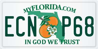 FL license plate ECNP68