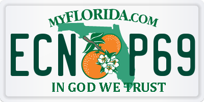 FL license plate ECNP69