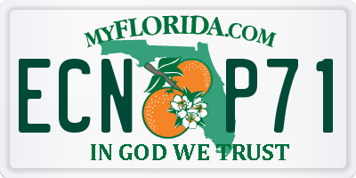 FL license plate ECNP71