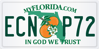 FL license plate ECNP72