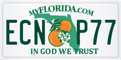 FL license plate ECNP77