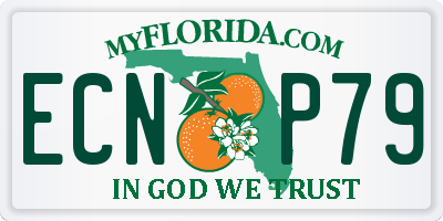 FL license plate ECNP79