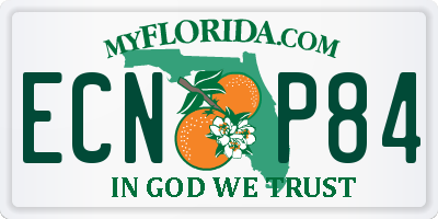 FL license plate ECNP84