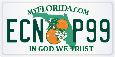 FL license plate ECNP99