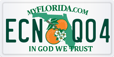 FL license plate ECNQ04