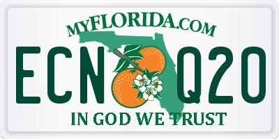 FL license plate ECNQ20