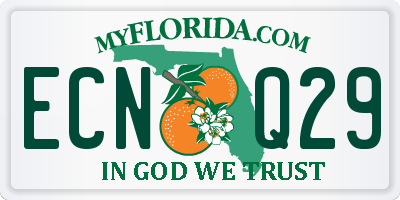 FL license plate ECNQ29