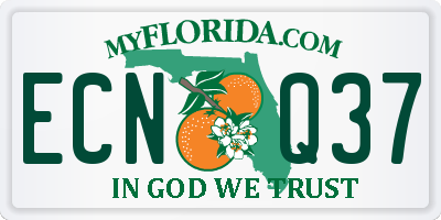 FL license plate ECNQ37