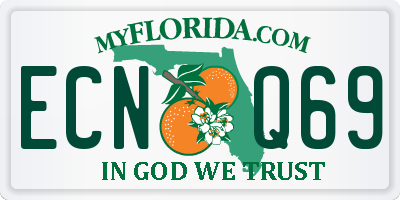 FL license plate ECNQ69