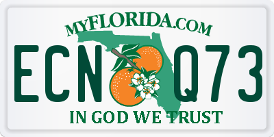 FL license plate ECNQ73
