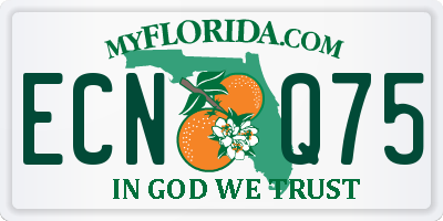 FL license plate ECNQ75