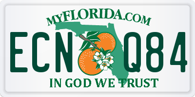FL license plate ECNQ84