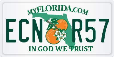 FL license plate ECNR57
