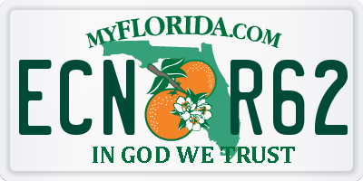 FL license plate ECNR62