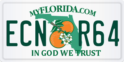 FL license plate ECNR64