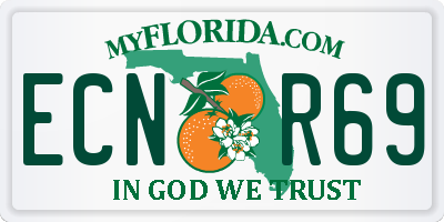 FL license plate ECNR69