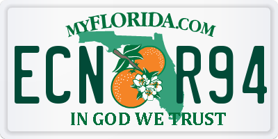 FL license plate ECNR94