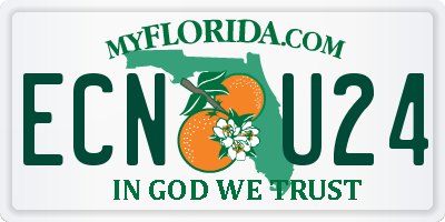 FL license plate ECNU24