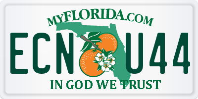 FL license plate ECNU44