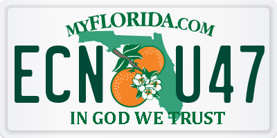 FL license plate ECNU47