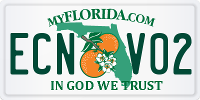 FL license plate ECNV02