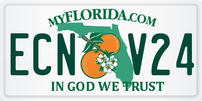 FL license plate ECNV24