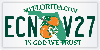 FL license plate ECNV27