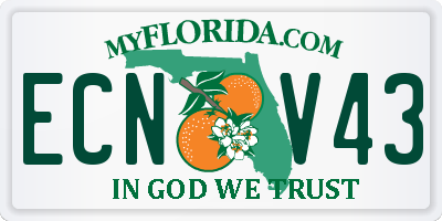 FL license plate ECNV43