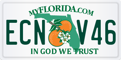 FL license plate ECNV46