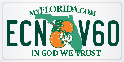 FL license plate ECNV60