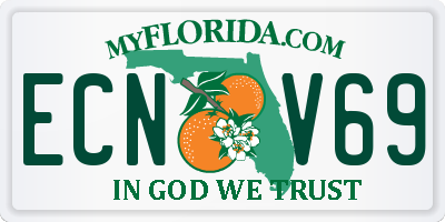 FL license plate ECNV69